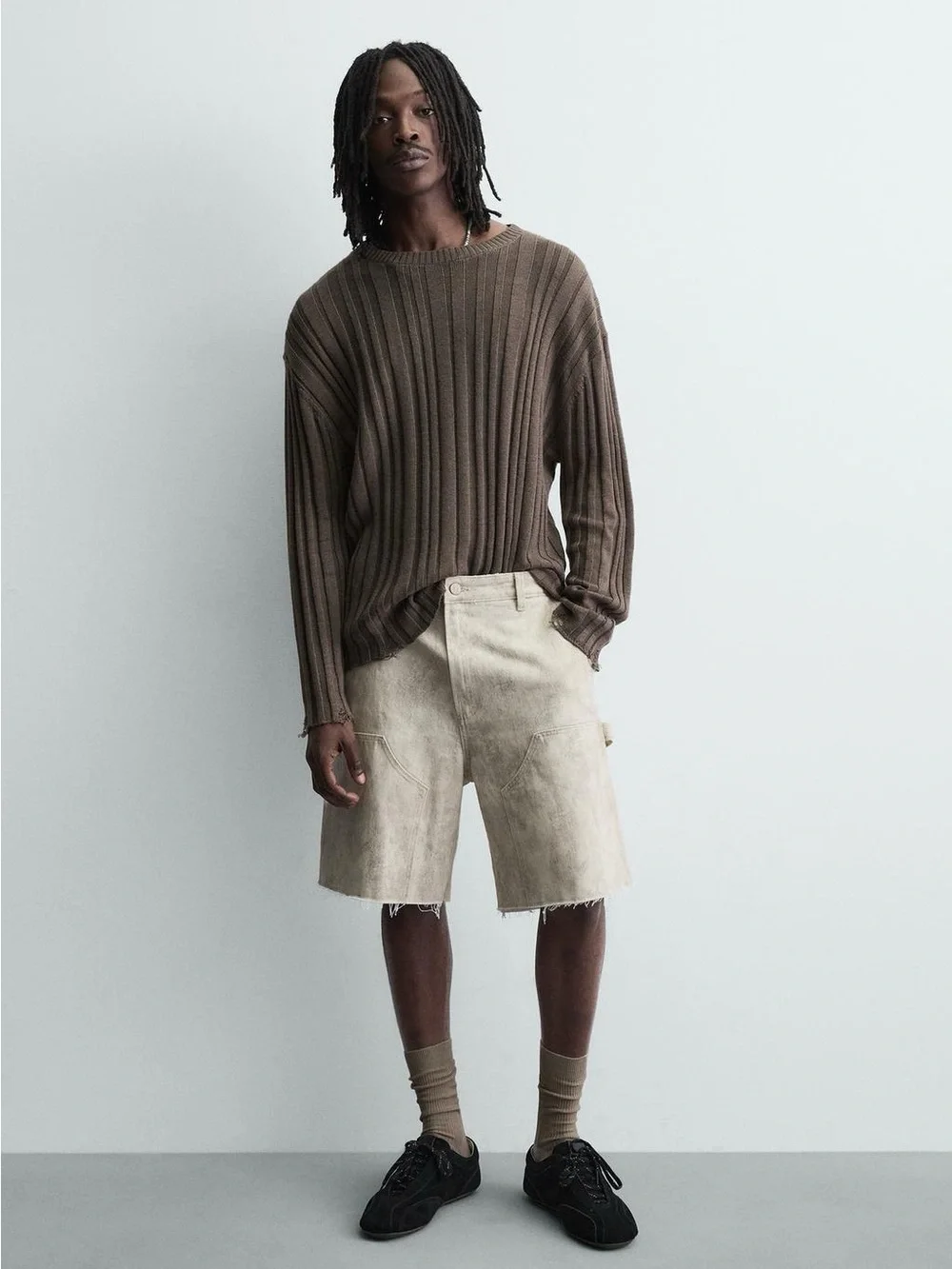Zara Relaxed fit Bermuda shorts with front pockets
